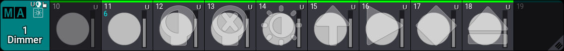 Example showing the different preset pool objects default action overlay.
